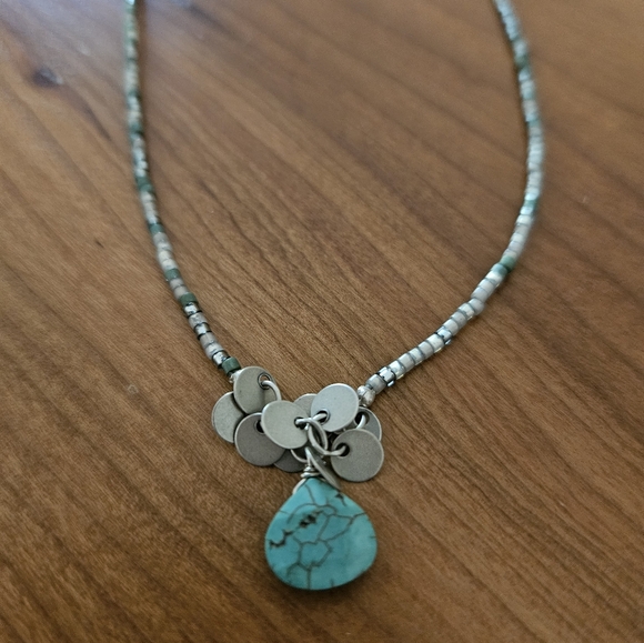 Silpada Jewelry - Silpada .925 Sterling Silver, Turquoise and Howlite Necklace N2325